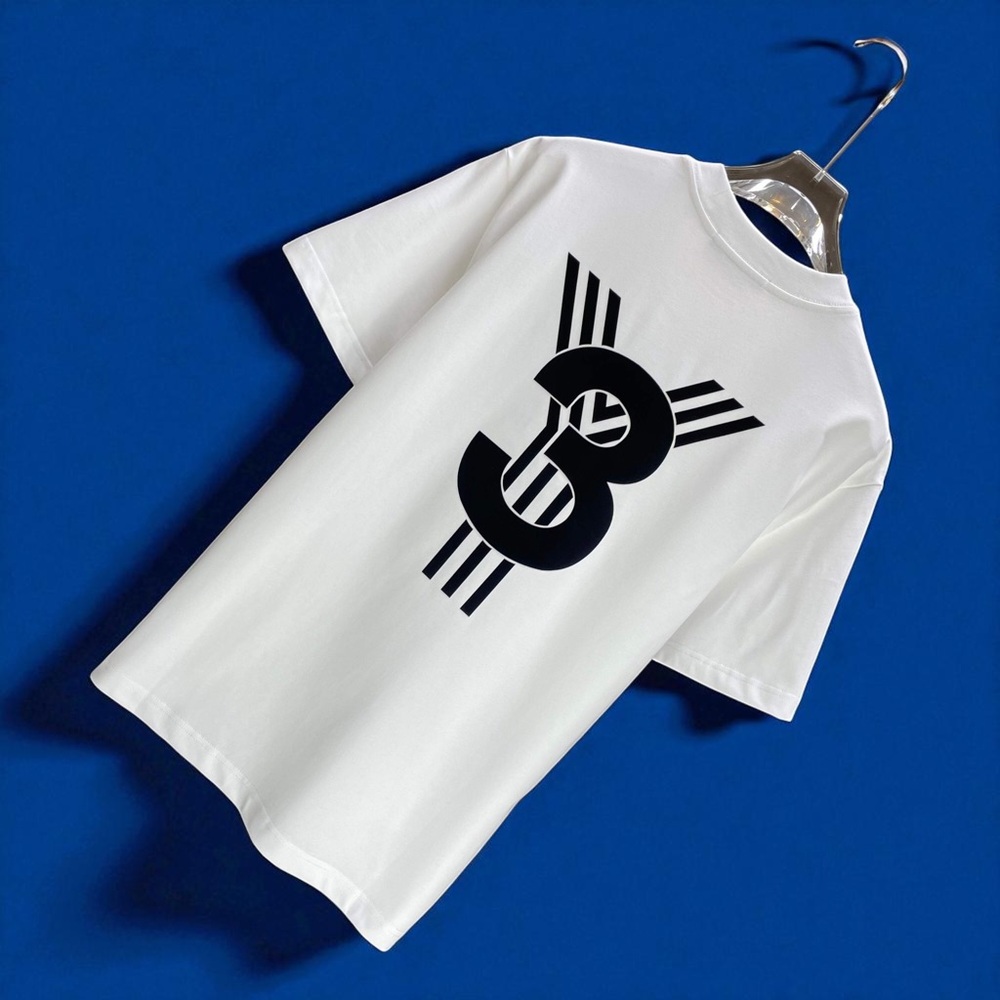 ✨Y-3 White Tee with Black Graphic✨